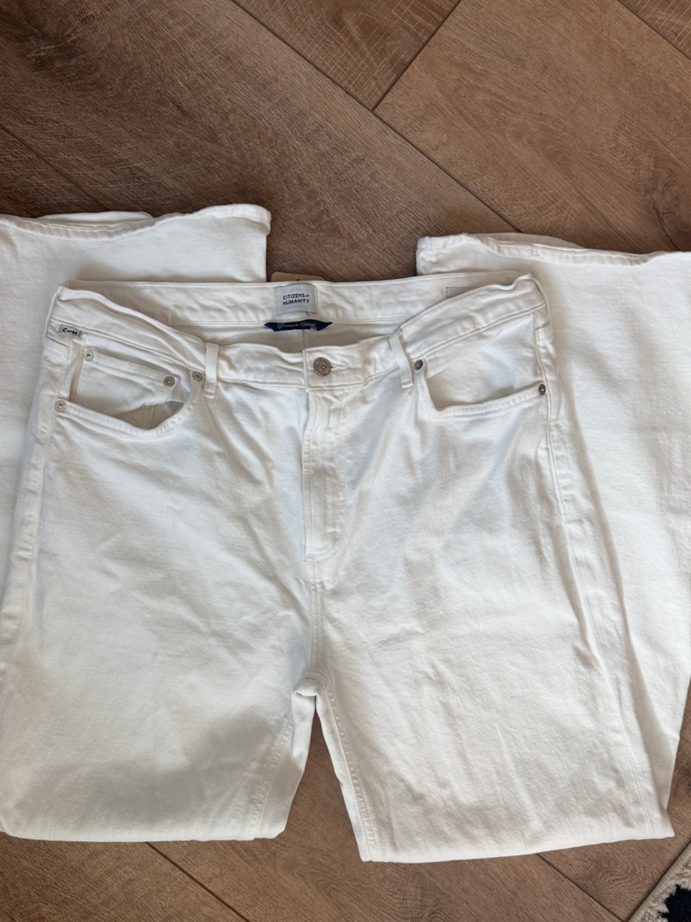Citizens Of Humanity White Straight-Leg Women’s Jeans